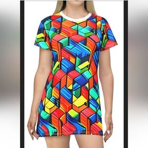 Women's teens cool colors summer dress